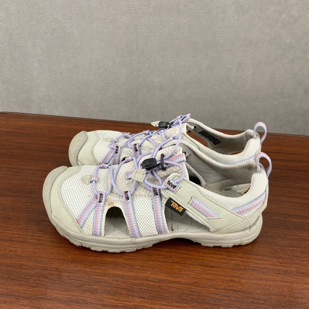 Teva Manatee 1019403Y Kids US 5 Sandal Purple Impression Mesh Bungee Cord Hiking